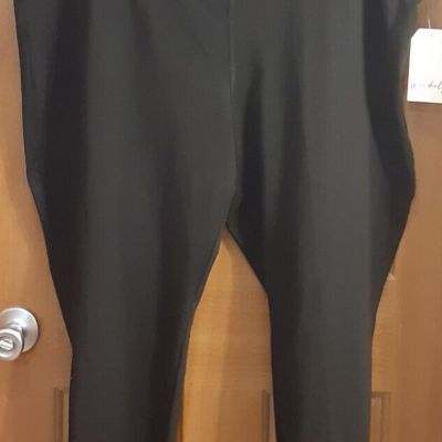 Wonderly Studio Black Leggings Ladies Plus Size 4X NWT