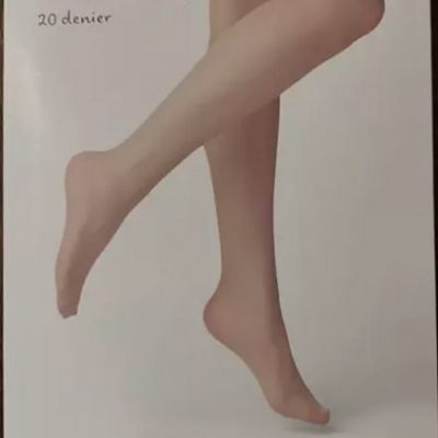 Women's 20D Sheer High-Waisted Control Top Tights - A New Day, Honey Beige, M/L