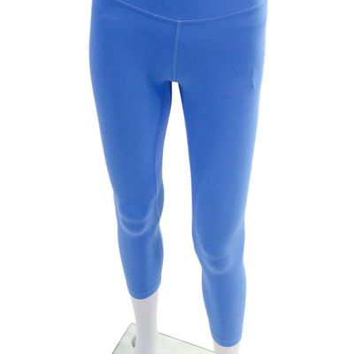 Lululemon Womens Stretch Mid-Rise Cropped Activewear Leggings Blue Size 2