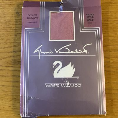 Gloria Vanderbilt Vintage Plus Size Antique Size D Daysheer Pantyhose