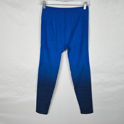 Gruafi Leggings Women's XL Blue Ombre Workout Stretch Skinny Ankle Pull On