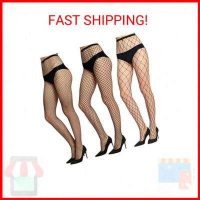 WEANMIX Fishnet Stockings Lace Patterned Tights High Waist Pantyhose Fishnets fo
